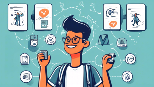 Create an image of a friendly character standing at a virtual crossroads with multiple signs indicating different VPN services. The character is holding a checklist and scratching their head, clearly contemplating their options. The background includes icons representing security, speed, compatibility, and price, symbolizing the key factors in choosing a VPN service.